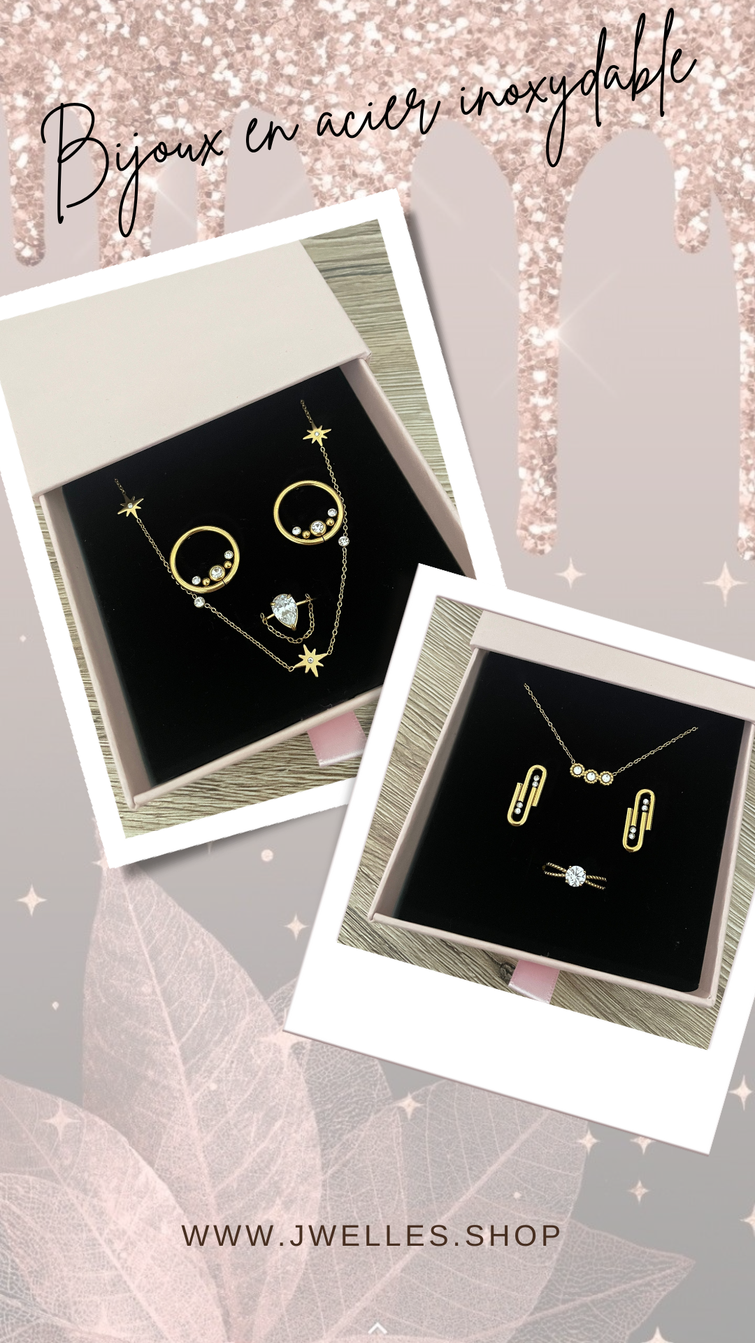 Grande boîte pour bijoux à offrir.